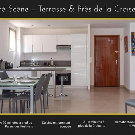 Cote Scene - Terrace & Near Croisette Appartement Cannes